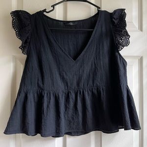 Shein flutter sleeve top